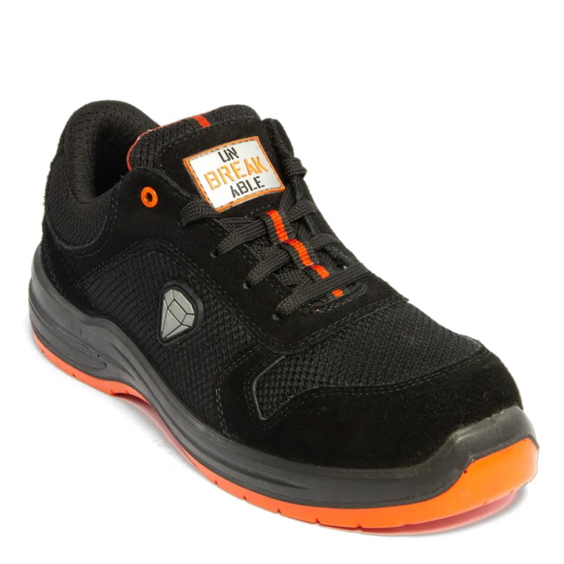 Unbreakable Reef Low Black Safety Trainers U117