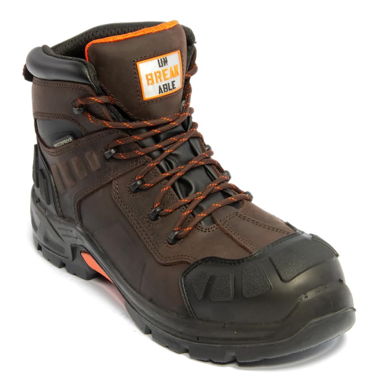 Unbreakable Hurricane 2 Waterproof Brown Safety Boots U124
