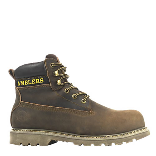 Amblers FS164 Brown Welted Safety Boots