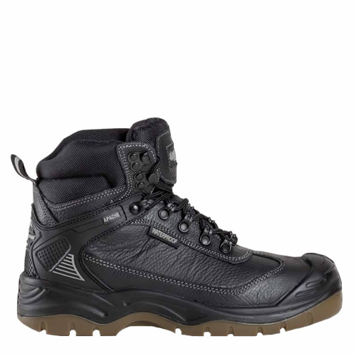 Apache Ranger Waterproof Black Safety Boots
