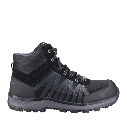 CAT Charge Mid Safety Boots Metal Free Black S3