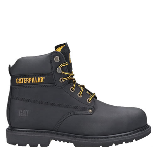 CAT Powerplant SB Safety Boots Steel Toe Caps Black
