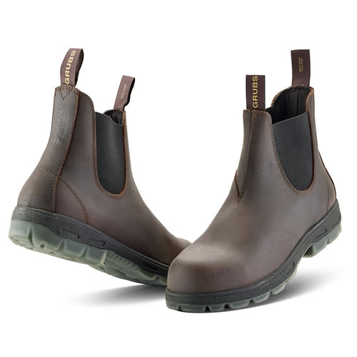 Grubs Fury Dealer Boots Mahogany Safety Boots