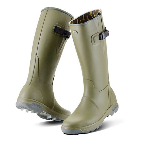 Grubs Highline Green Wellington Boots
