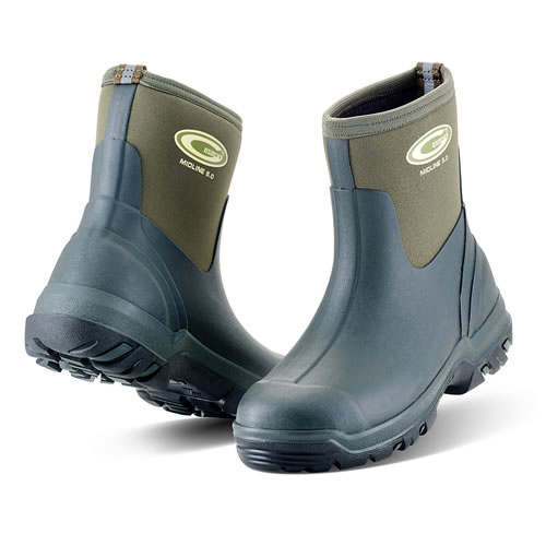 Grubs Midline 5.0 Green Wellington Boots
