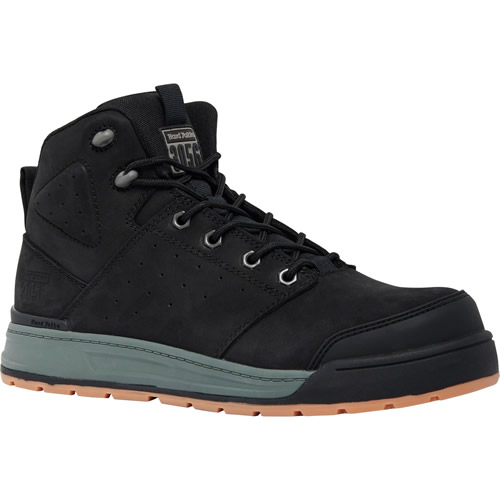 Hard Yakka 3056 PR 130MM Side Zip Black Safety Boots Metal Free