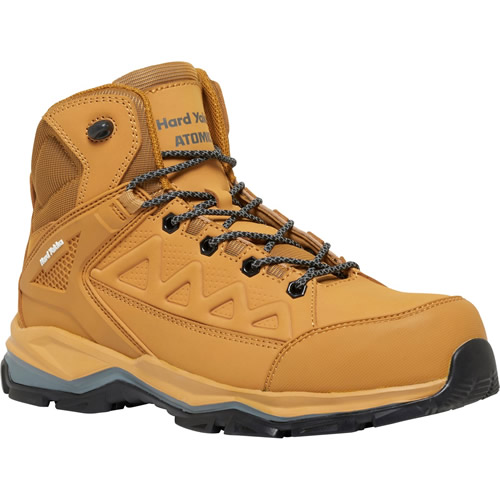 Hard Yakka Atomic PR Hybrid Side Zip Wheat Safety Boots Metal Free