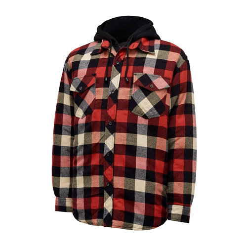 Hard Yakka Quilted Red Shacket