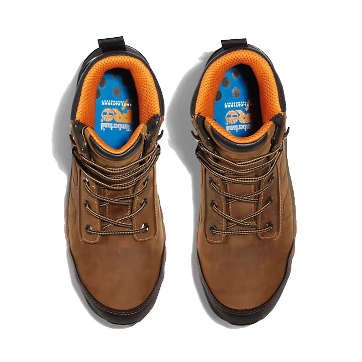 Timberland Pro Hypercharge 2.0 Waterproof Brown Safety Boots Metal Free