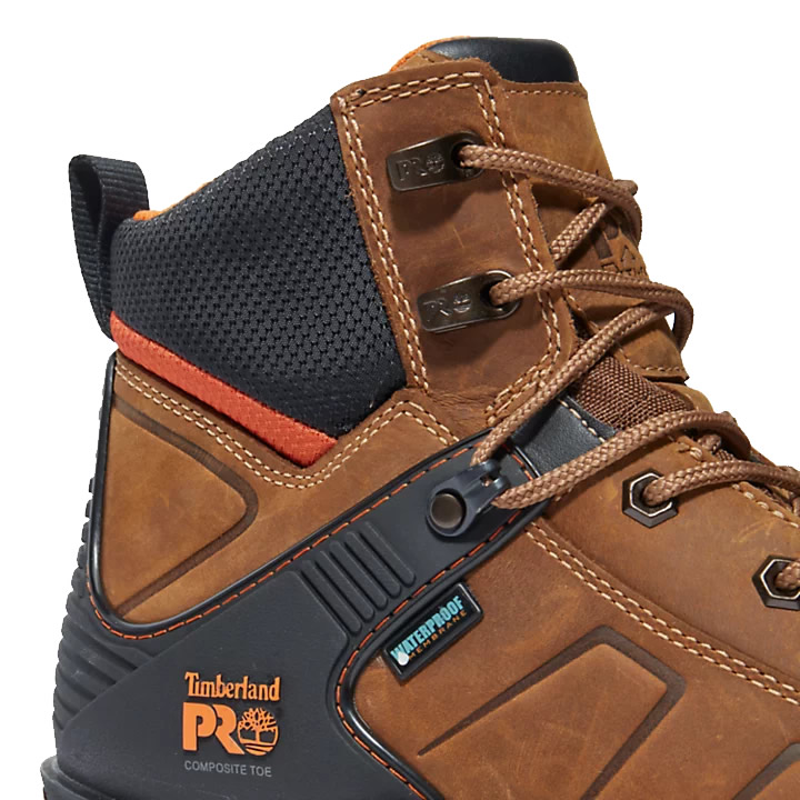 Timberland Pro Hypercharge 2.0 Waterproof Brown Safety Boots Metal Free