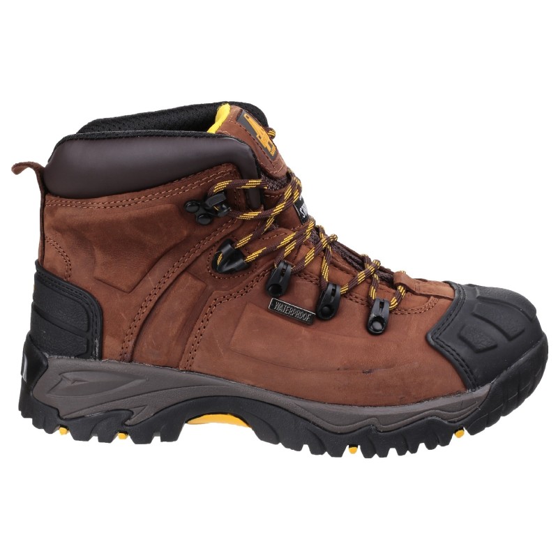 Amblers FS39 Waterproof Safety Boots Brown