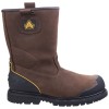 Amblers FS223C Brown Safety Rigger Boots Waterproof