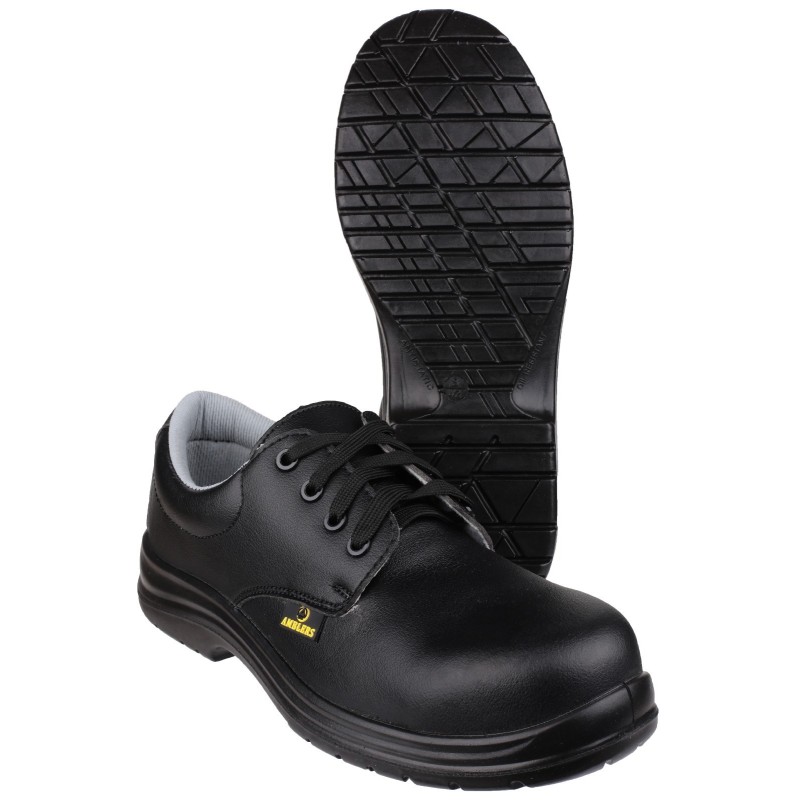 Amblers FS662 Black Metal Free Safety Shoes ESD