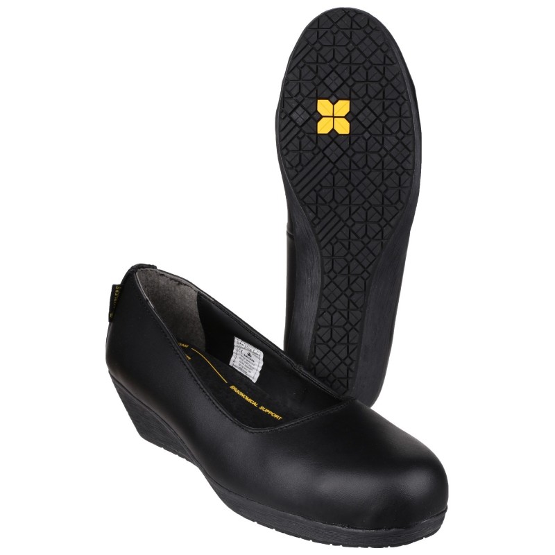 Amblers FS107 Black Ladies Safety Shoes