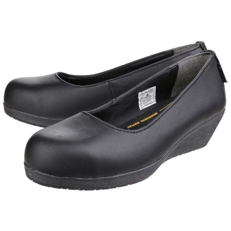 Amblers FS107 Black Ladies Safety Shoes