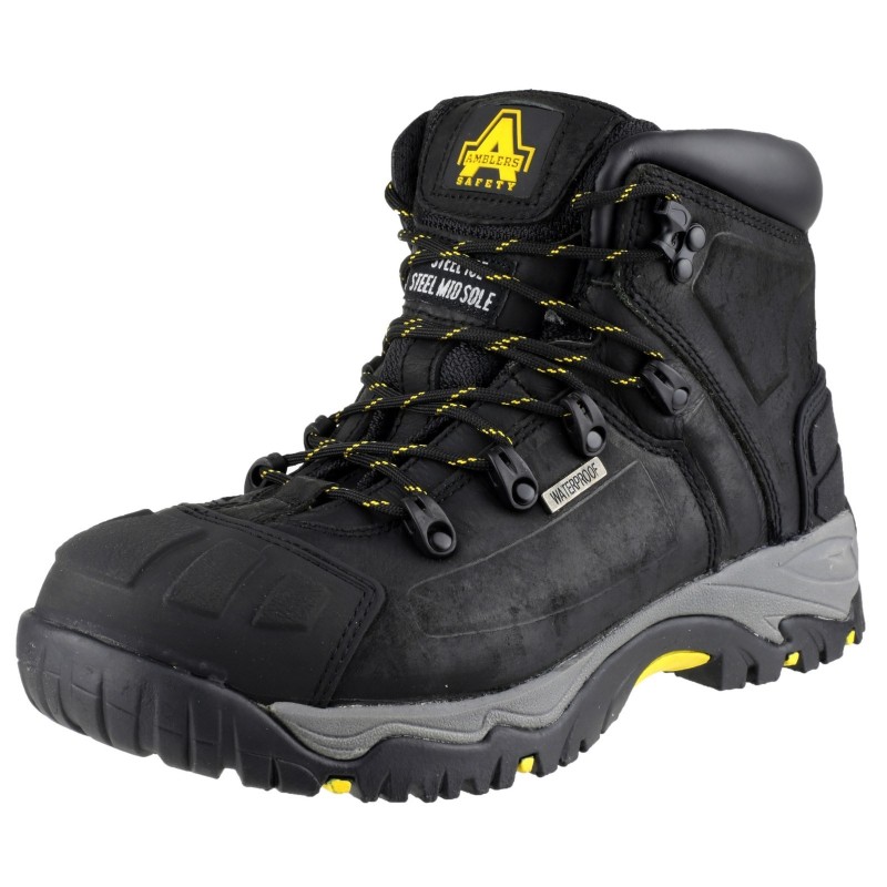 Amblers FS32 Waterproof Safety Boots Black Unisex