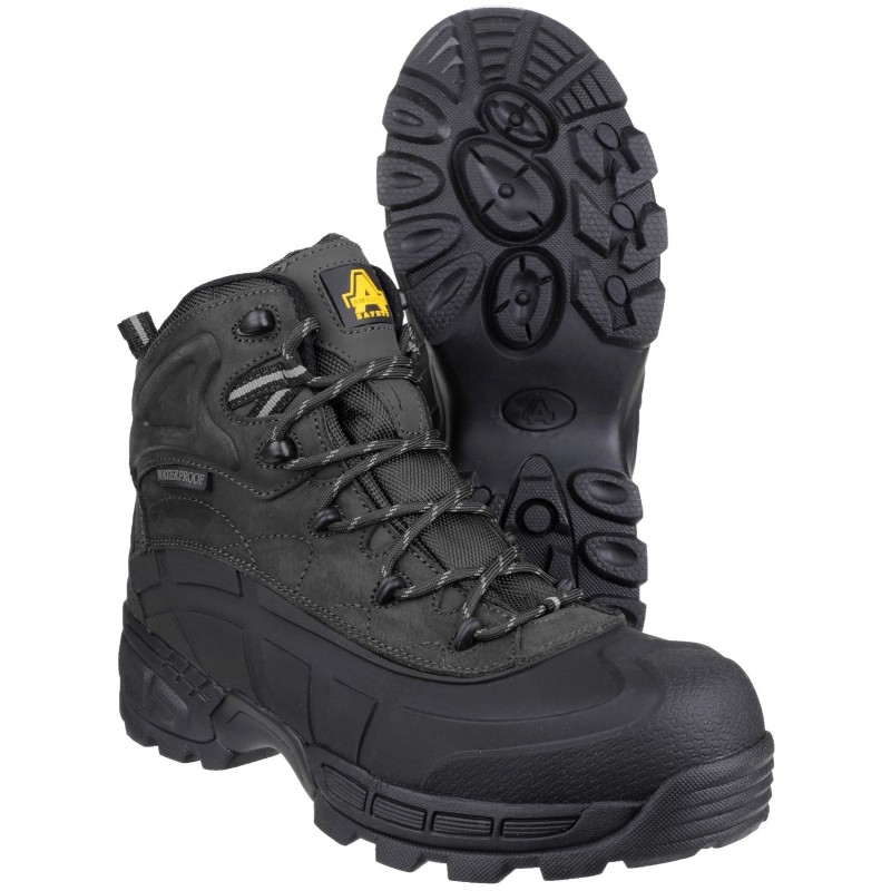 Amblers FS430 Orca Black Safety Boots Waterproof Metal Free