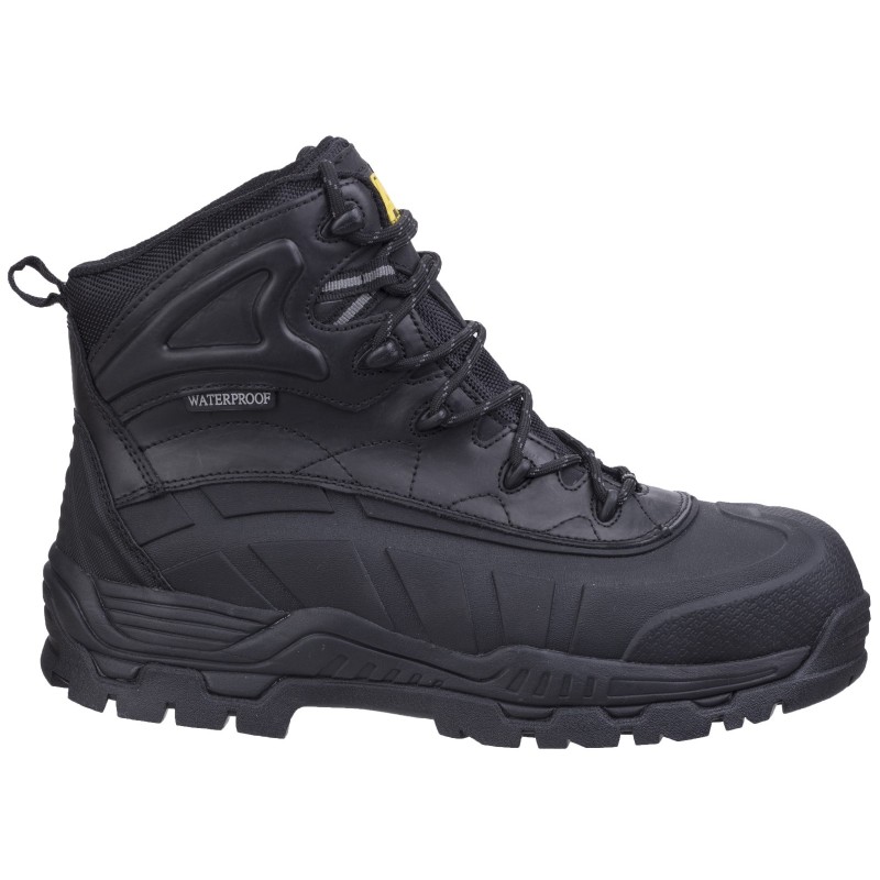 Amblers FS430 Orca Black Safety Boots Waterproof Metal Free