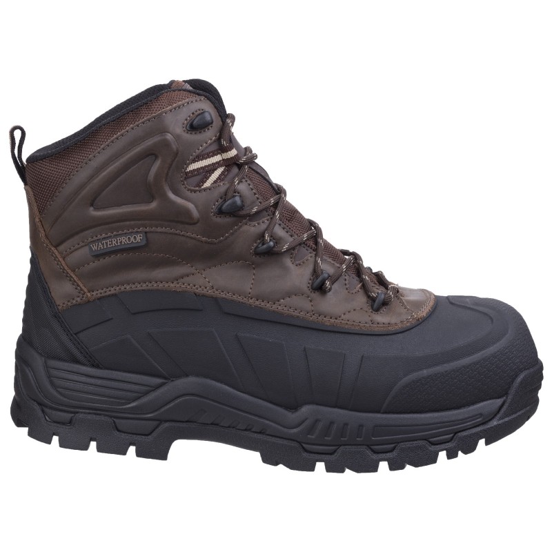 Amblers FS430 Orca Brown Safety Boots Waterproof Metal Free
