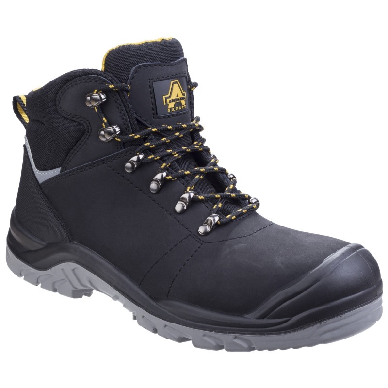 Amblers AS252 Delamere Black Leather Safety Boots