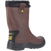 Amblers FS245 Brown Pull On Safety Rigger Boots