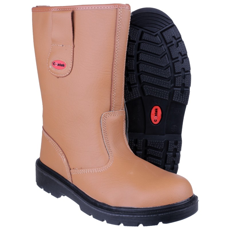 Centek FS334 Tan Safety Rigger Boots