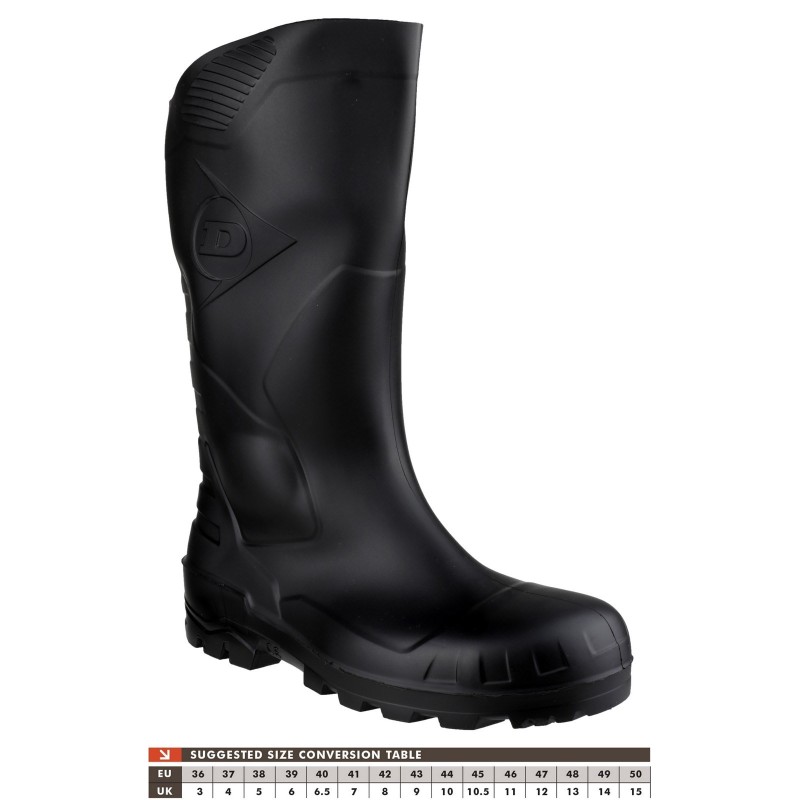 Dunlop Devon Black Safety Wellingtons